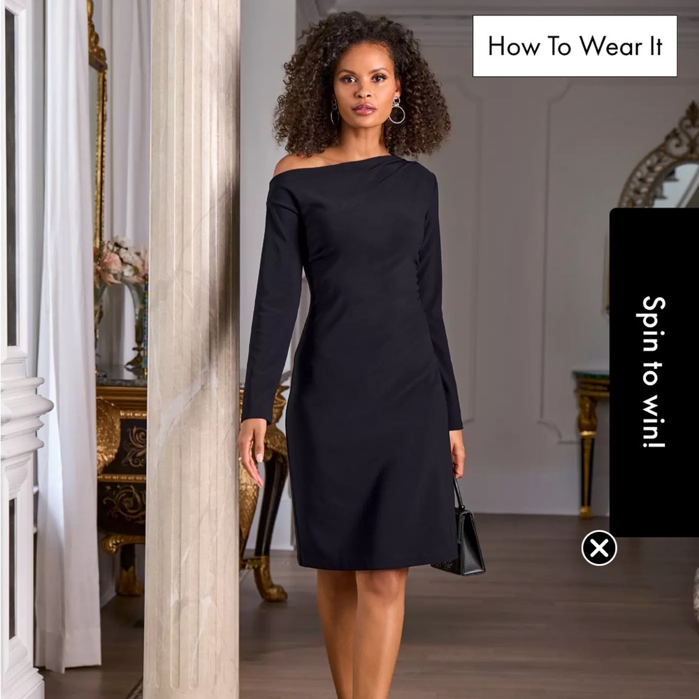 NWT: Beyond Travel Asymmetrical Dress from Boston Proper (XS)